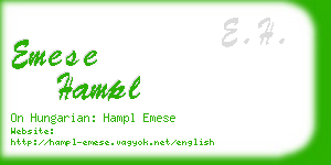 emese hampl business card